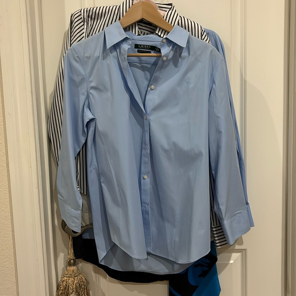 COPY - Lauren Ralph Lauren 3/4 sleeve button down dress shirt
